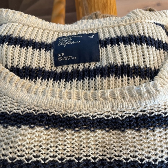 Navy & white striped Breton sweater - Picture 4 of 4